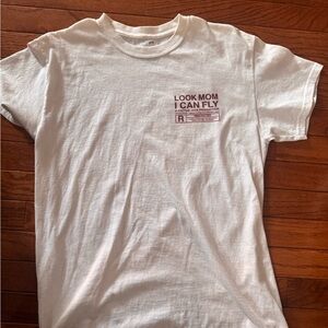 Cactus Jack by Travis Scott White Shirt with Burgundy Text